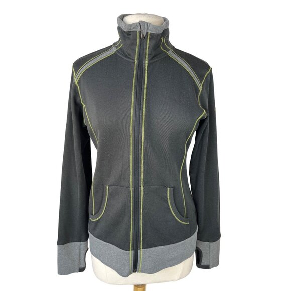 Columbia Omni Wick Zip Front Jacket Womens Medium Gray Activewear - Picture 1 of 9